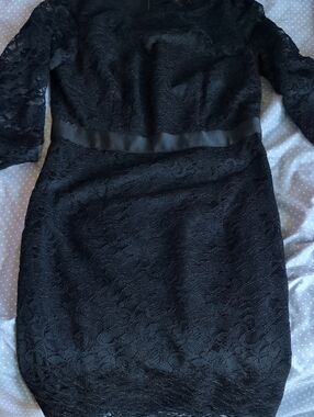 The Limited Black Lace Long Sleeve Sheath Dress